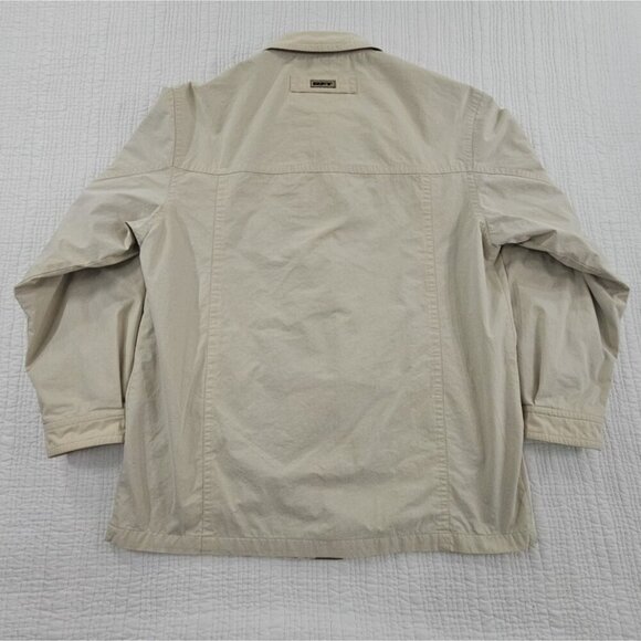 RFT by Rainforest Full Zip Utility Jacket Men's XL Beige Fully Lined EUC Vented - Picture 2 of 16